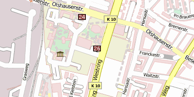 Universitätskirche  Kiel Stadtplan