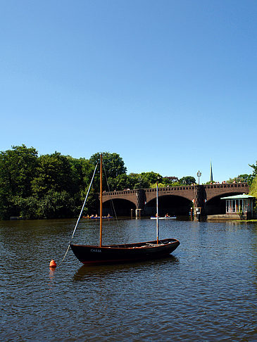 Boote auf der Außenalster Fotos