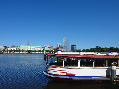 Schiffe auf der Binnenalster